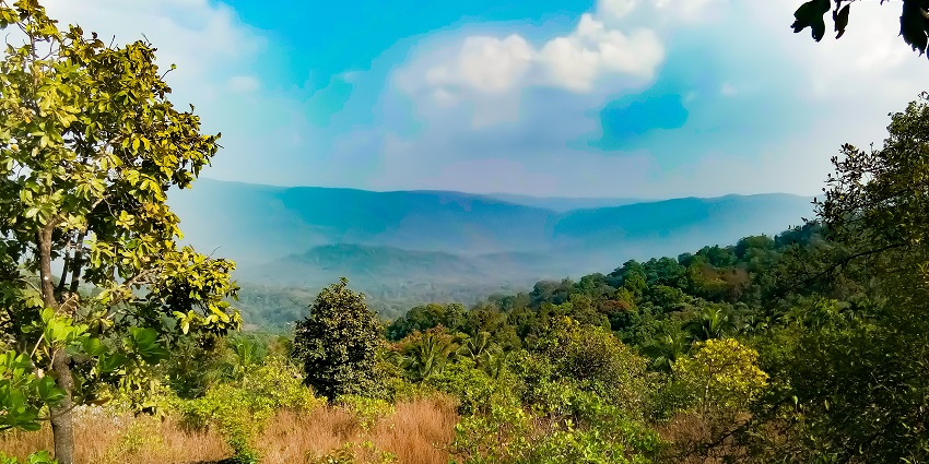 Wonderful view of the Western Ghats from Achave, one of the best things to do in Panshet.