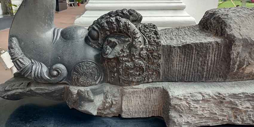 A cultural museum showcasing ancient artifacts, sculptures, and mythological depictions.