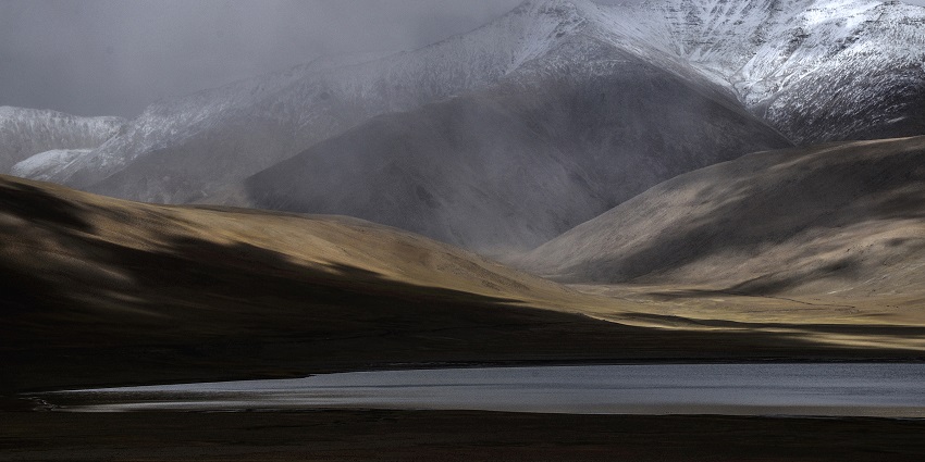 Tso Moriri is the largest of the high altitude lakes entirely within India and entirely within Ladakh