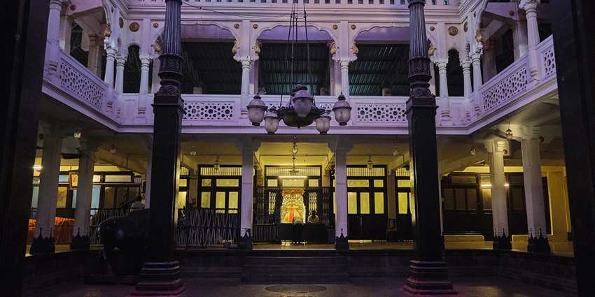 Tulja Bhavani Mandir, showcasing intricate architecture, popular destination near Dharashiv Caves.