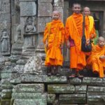 A group of monks at Turtuk monastery.