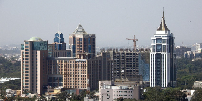 UB City, a luxury mall, offering a shopping and dining experience with skyline views