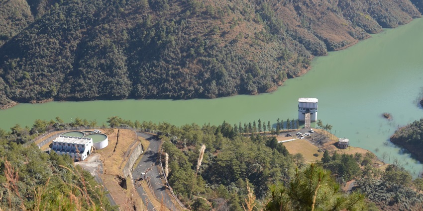 Image of a large Reservoir on the Dam in India, a places to visit in Magamalai