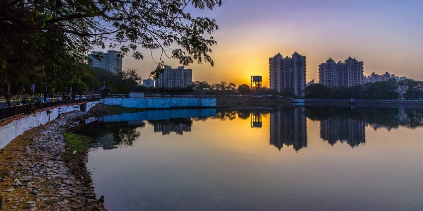 A picture of Upvan Lake, which is one of the haunted places in Thane.
