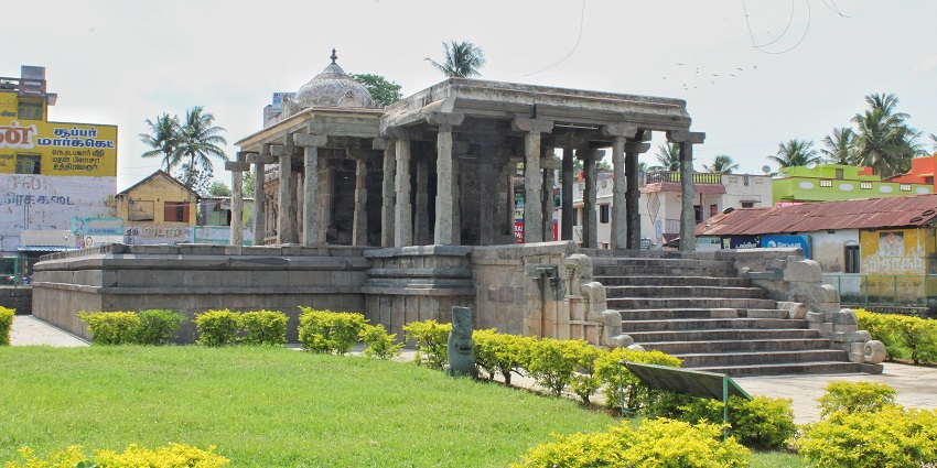 Historic town known for ancient temples and inscriptions of democracy