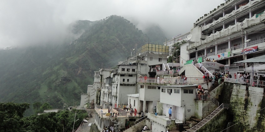 Vaishno Devi Bhawan, the base point for this trail of trekking in Jammu.