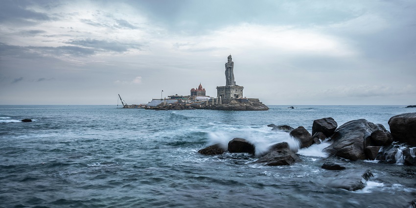 A view of Valluvar Kottam, which is one of the famous tourist places in Chennai.