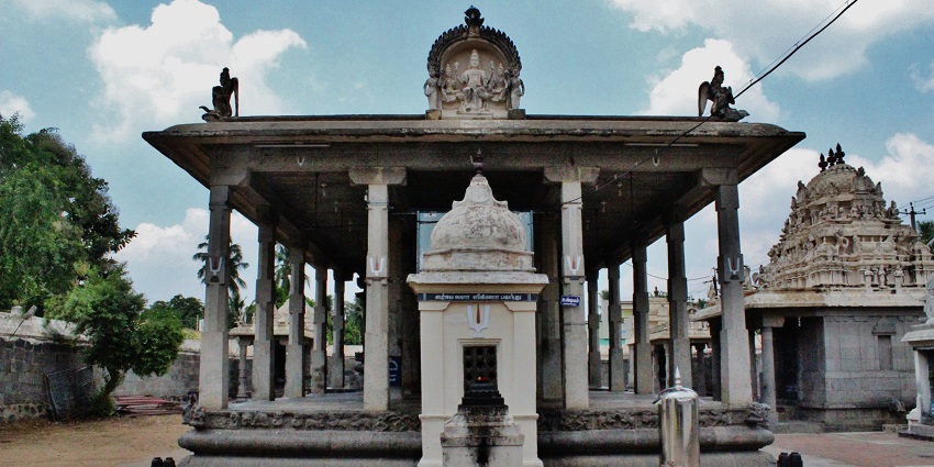 The abode of Lord Vishnu in his reclining form near Kailasanathar Temple.