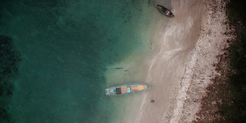 Top view of the Varsoli beach, one of the best beaches in Raigad