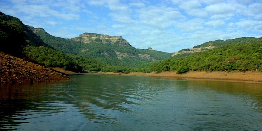 Castle ruins of a historic fortress, a famous place near Maharashtra attracting visitors.