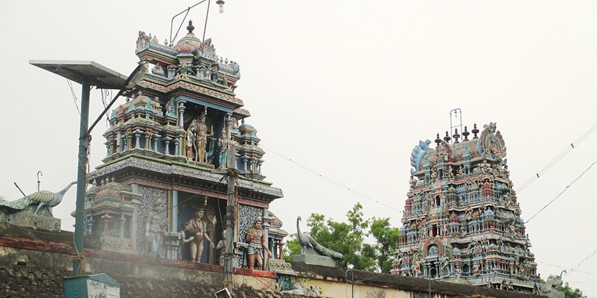 A Lord Murugan temple called Vayalur Murugan Temple near Jambukeswarar Temple.