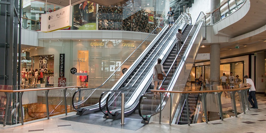 A picture of shoppers browsing in a popular store located in a Rajahmundry mall.
