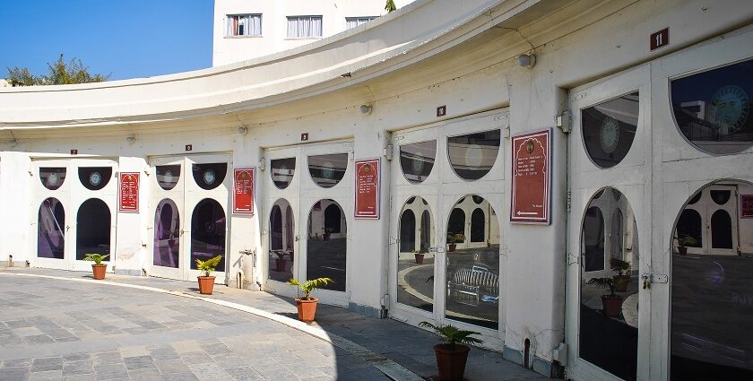 Image of the galleries of Vintage car museum of Udaipur