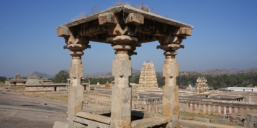 Virupaksha Temple is a holy place to visit near Bijapur in Hampi.