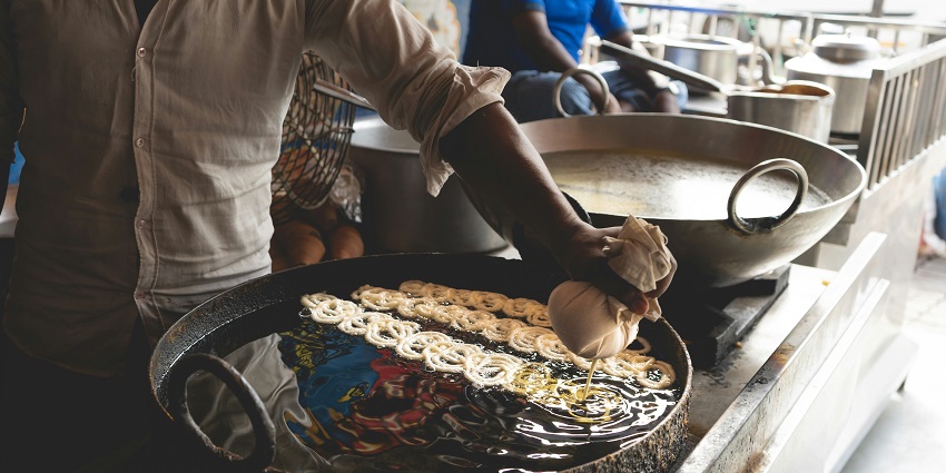 An image of 56 Dukan, a food street, highlighting one of the top things to do in Indore.
