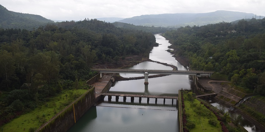 Bhira Dam, the picturesque engineering marvel with stunning Sahyadri views.