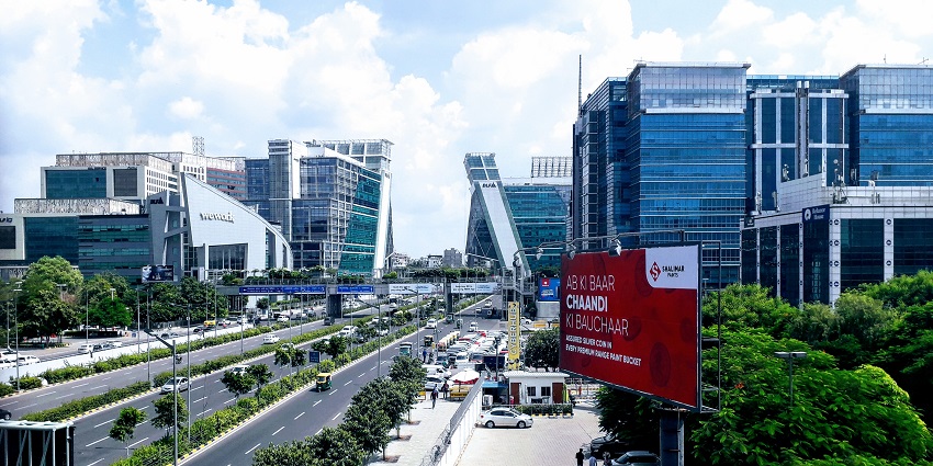 Cyber City View which has a vibrant Gurgaon nightlife.