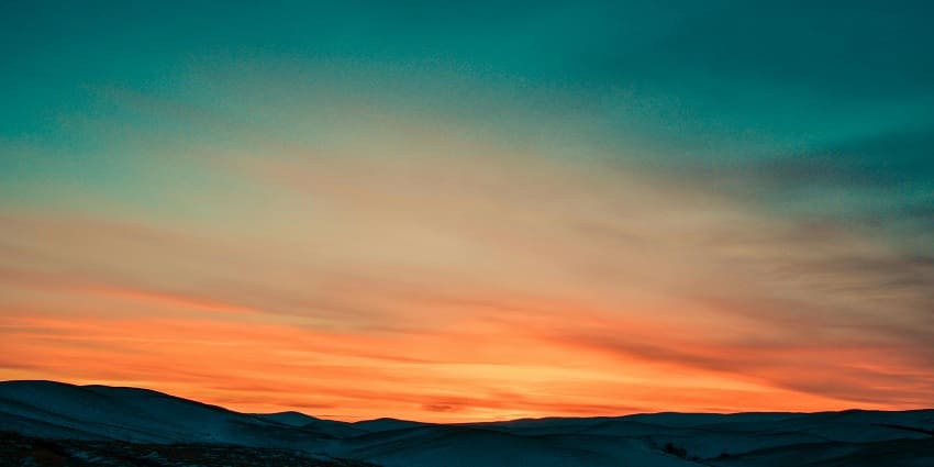 An amusing sunrise similar to that seen in the Jenukallu Gudda in the early mornings.