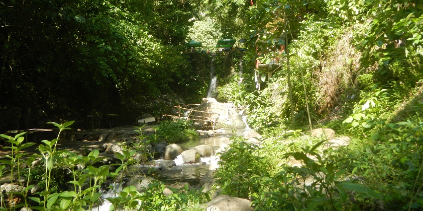 A picture of Law's Falls surrounded by greenery, highlighting things to do in Coonoor