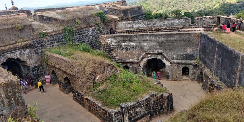 Interior of the Manjarabad Fort, an interesting thing to see in Sakleshpur for tourists.