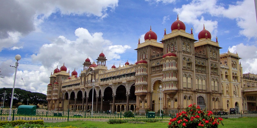 The grandeur of Mysore Palace's view, a must-see for the best things to do in Mysore.