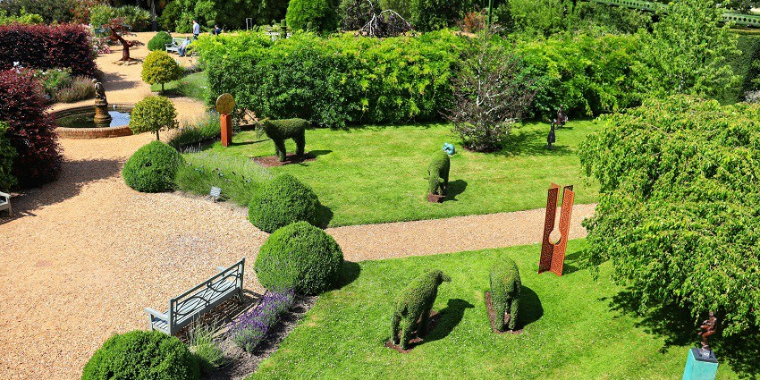 The Shahaji Bhosale Memorial, surrounded by a lush garden, a tribute to Shahaji Bhosale