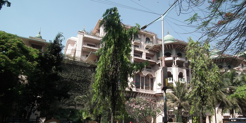 The front view of the Leela Palace, amongst the most interesting things to see in UB City.
