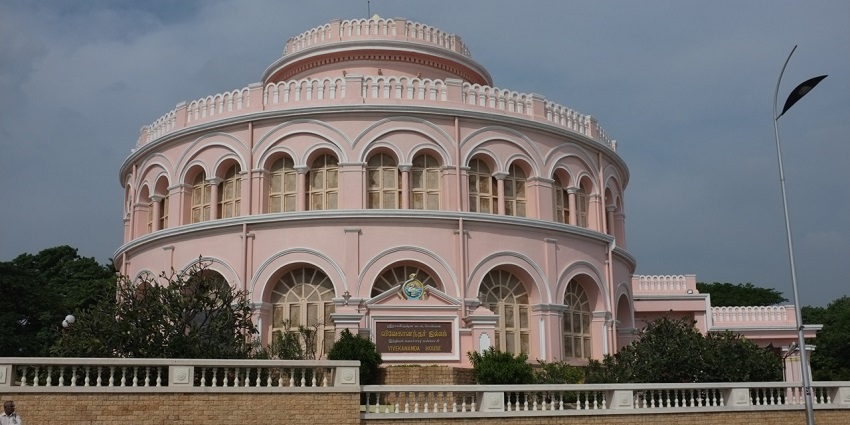 A view of the Vivekananda House near the Parthasarathy Temple