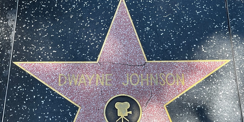 The mage of Walk of the Stars showcases Bollywood legends’ statues and handprints.