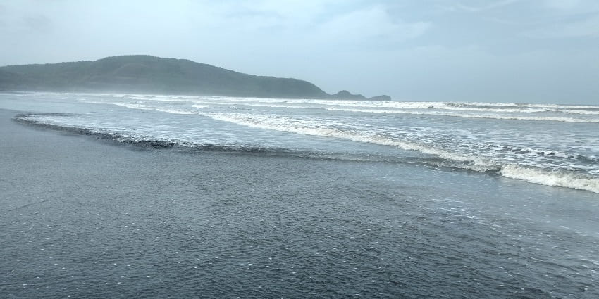 The expansive and clean beach at Shrivardhan in Raigadh district is a clean beach