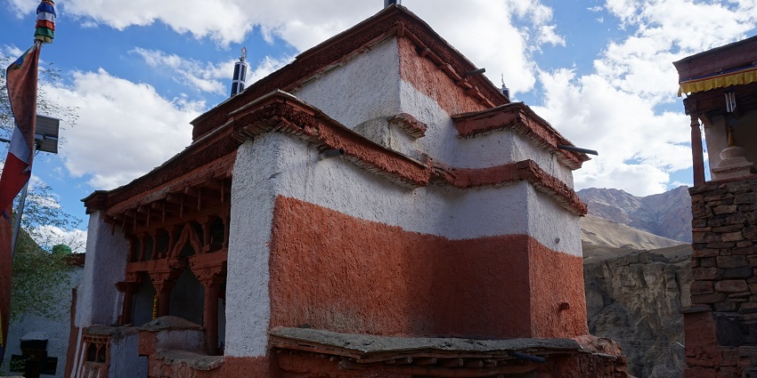 Wanla Gompa is a historic Buddhist monastery on the ridge that crowns Wanla village in Ladakh