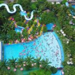 Aerial view of a water park - list of the best waterparks in visakhapatnam to enjoy a breezy day out