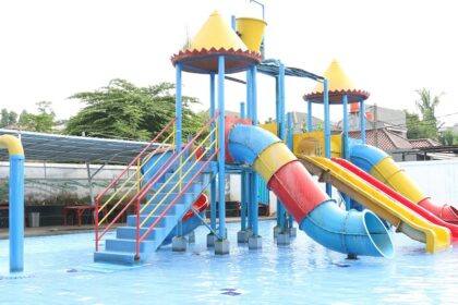 A view of exciting water rides and splashing slides at the top water parks in Madhya Pradesh