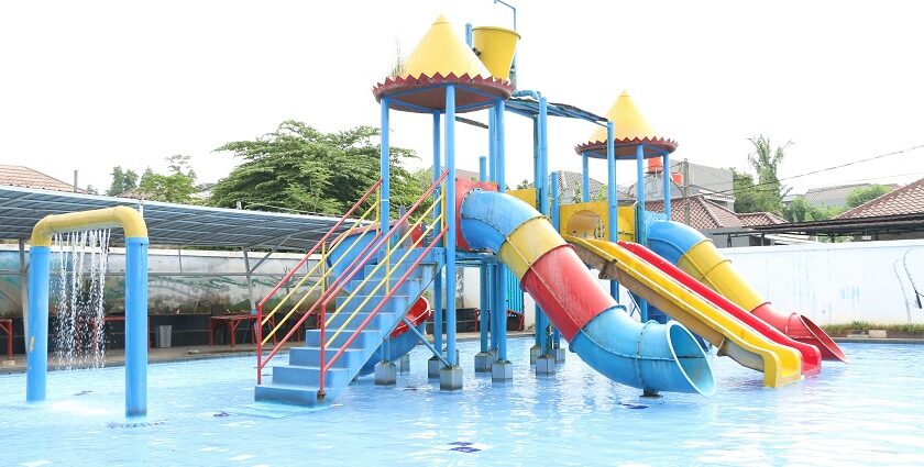 A view of exciting water rides and splashing slides at the top water parks in Madhya Pradesh