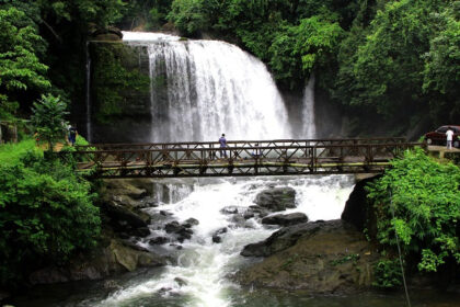 Tourists can visit the pretty waterfalls in Thanjavur for a refreshing escape