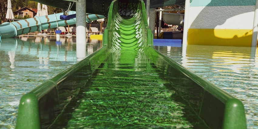 A glimpse of colourful rides at the famous Waves Amusement leisure hub in Andhra Pradesh.
