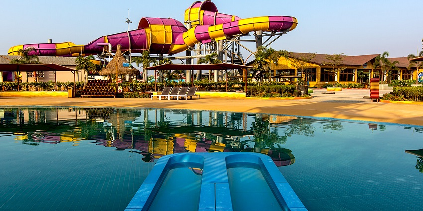 Wet N Joy Water Park near Shirdi, featuring exciting rides for all ages.