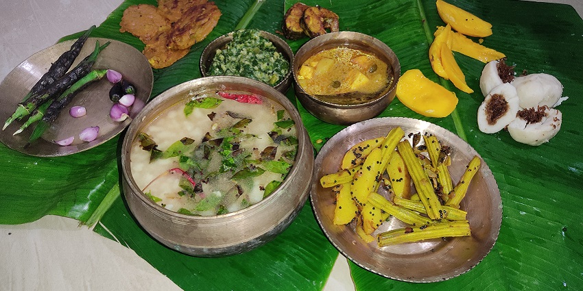 Authentic Odisha cuisine served at a local eatery near the Chudanga gada fort