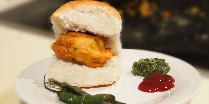Dining near Pandavgad Fort offers Maharashtrian cuisine like Vada pav