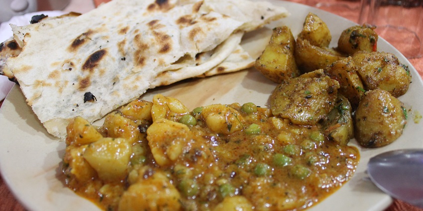 Delicious North Indian Cuisine served at a restaurant near Badshahpur Fort.
