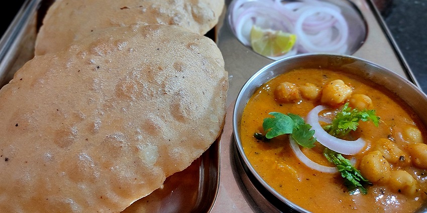 Image of choley bhature - Hotels near Prachitgad Fort offer local cuisine of Ratnagiri