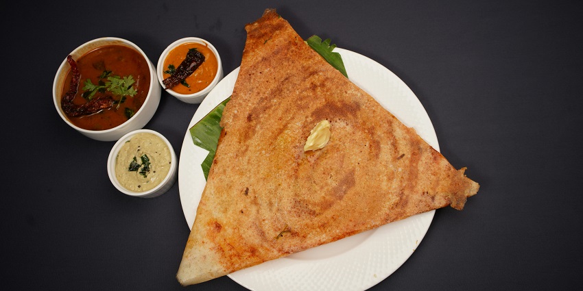 Image showcasing south Indian food, available near Bhamchandra Caves for the visitors