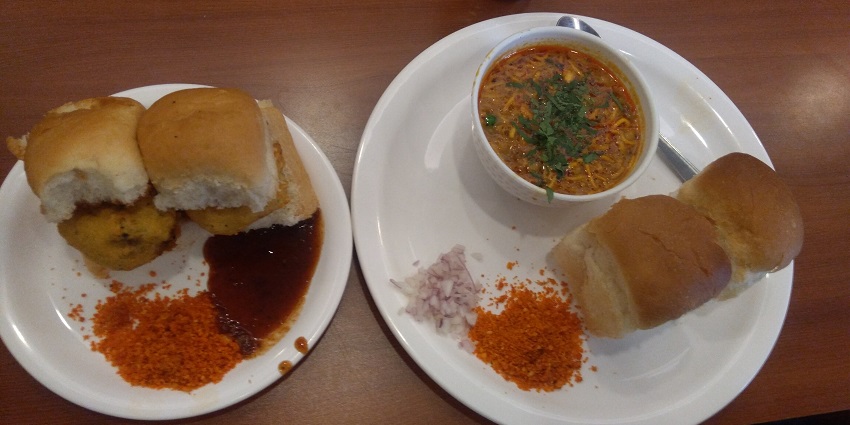 Delicious Vada Pav, a popular street food from Maharashtra, India.