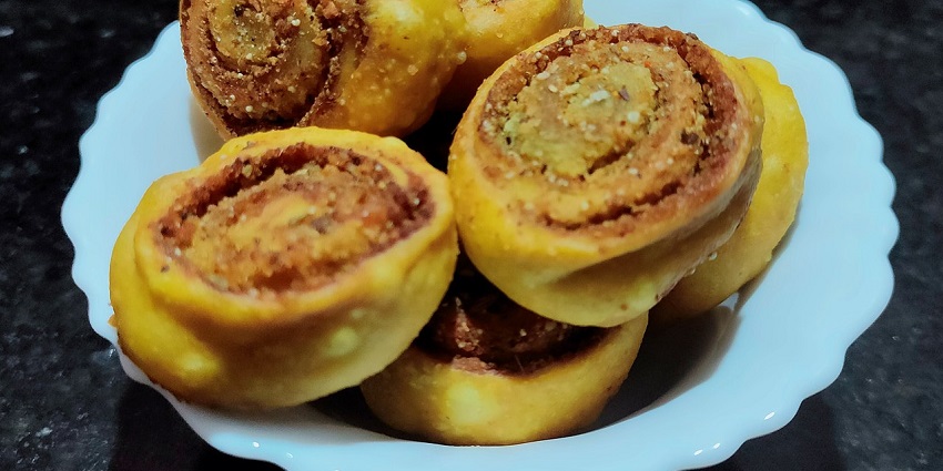 Homemade traditional food, a famous sweet snack served.