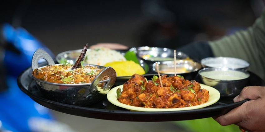 Artfully arranged platter of delicious starters showcasing a variety of appetizers.