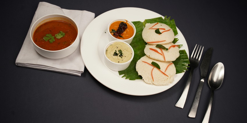 An image representing authentic South Indian dishes available near the Nature Park.