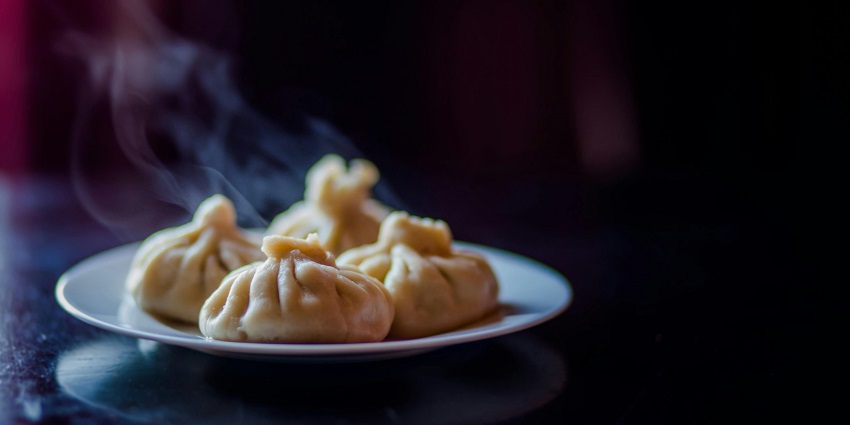 Enjoy delicious dumplings and Tibetan food at restaurants near this monastery