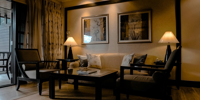 An image of a guest house within Sanjay National Park offering accommodation