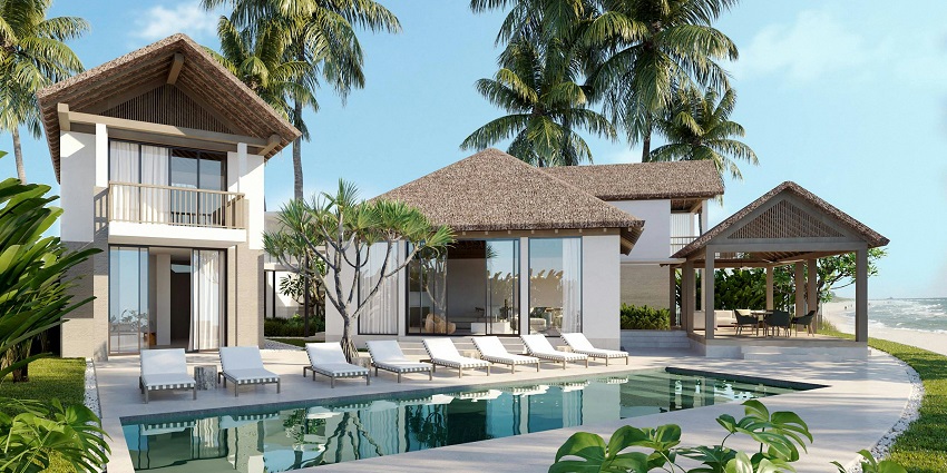 A luxurious villa on the beautiful shores of the island