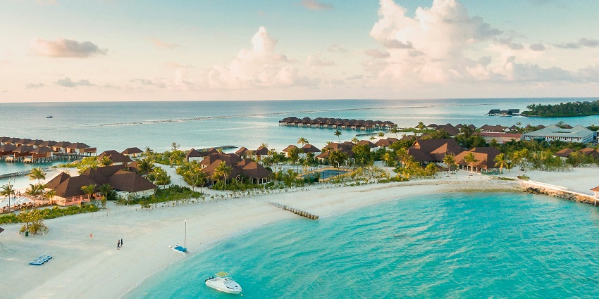 An image of La Joya Balangan Resort with ocean views and greenery near Balangan Beach.